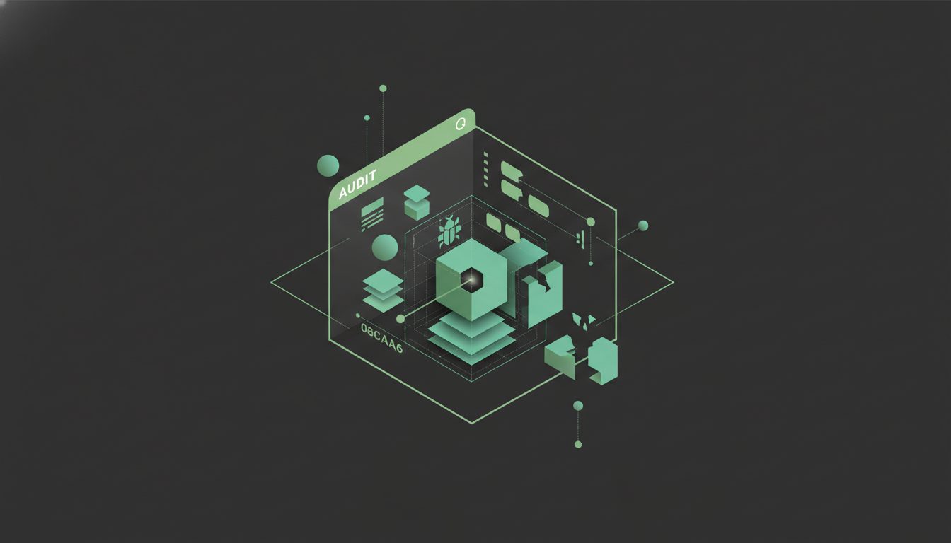 Abstract illustration: How to Audit AI Agent Sessions for Hidden Bugs and Design Failures