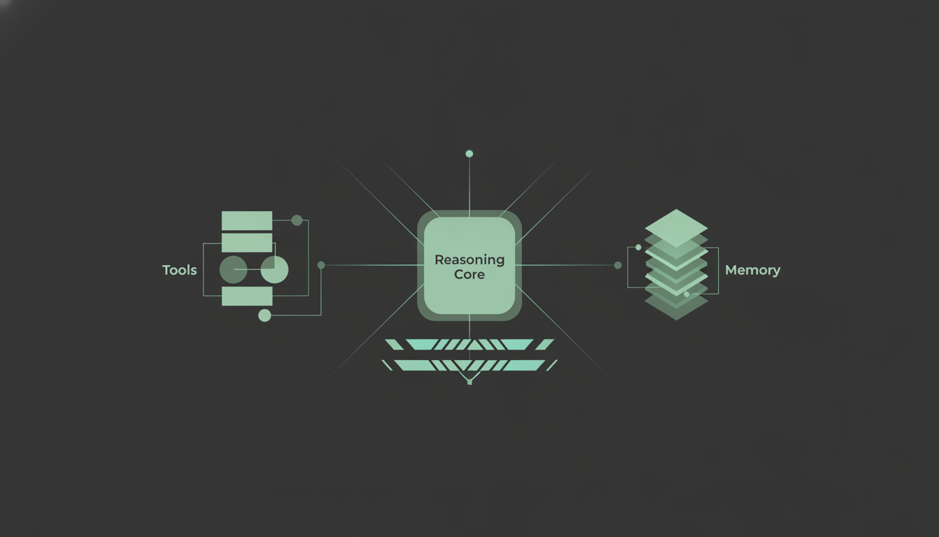 Abstract illustration: How to Build Your Own AI Agent Like ChatGPT (Step by Step)