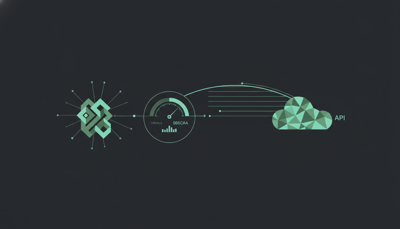 Abstract illustration: When to Host Models Locally vs. Call External APIs for Your Agents